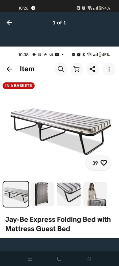 image for 55£ zbed, 12£ inflatable bed