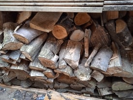 Logs for sale for wood burners or fire pits.