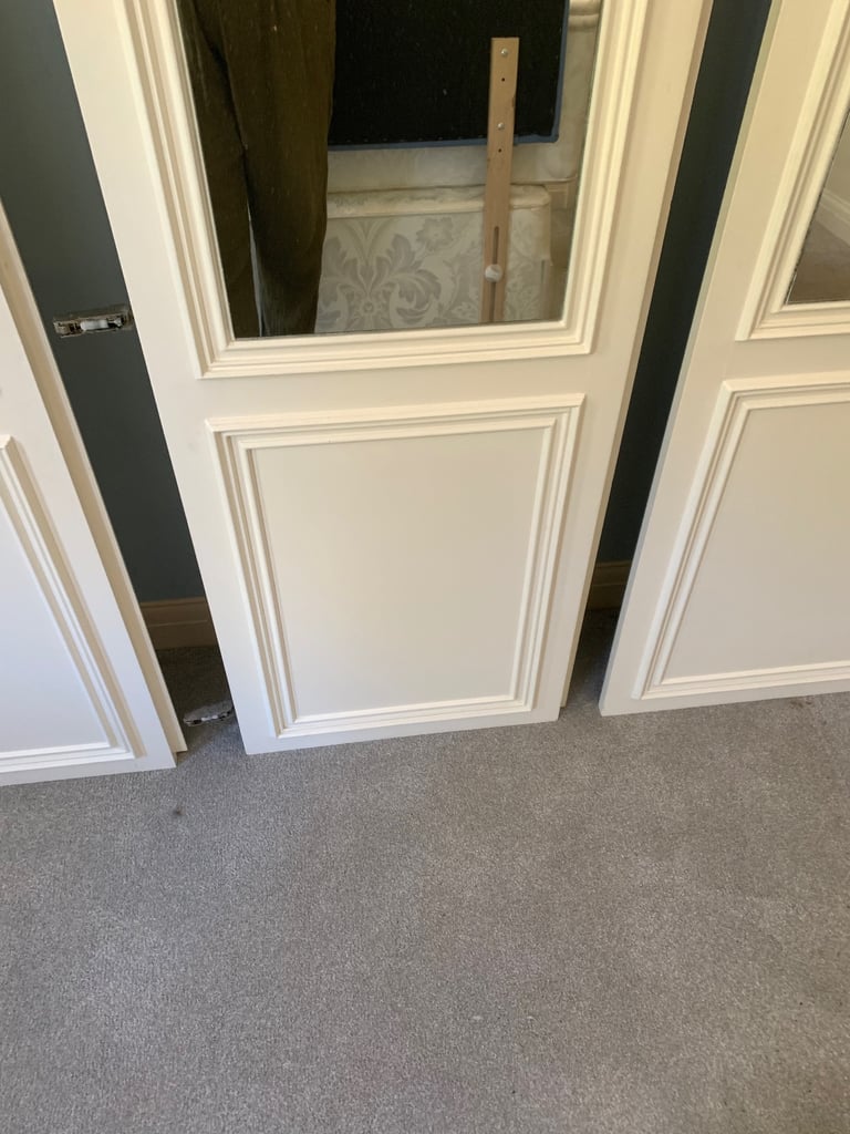 4 x wardrobe doors with mirrors 