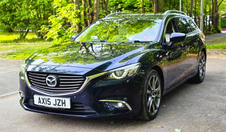 2015 MAZDA 6 2.2D (175 BHP) SPORT NAV ESTATE AUTOMATIC + EURO 6 + LEATHER + FSH 