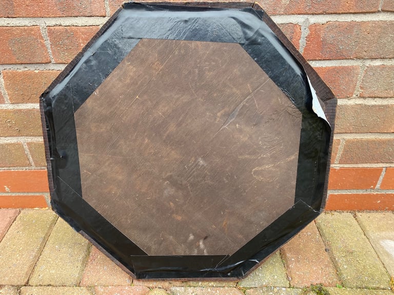 Vintage Edwardian Oak Octagonal Mirror - Small Project