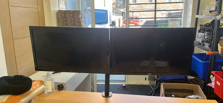 image for 24” dual monitors with hdmi ports