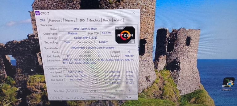 Windows 10 PC Base Unit Ryzen 5 3600 32gb Ram 1080ti graphics