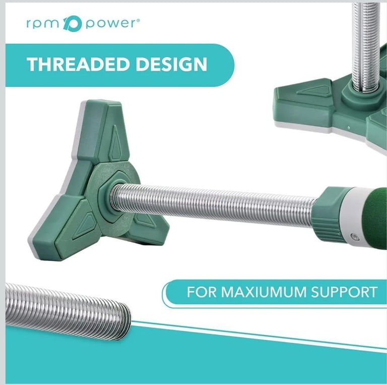 RPM Power Adjustable Pull Up Bar-Home Exerciser-Non Marking,No Screws Needed