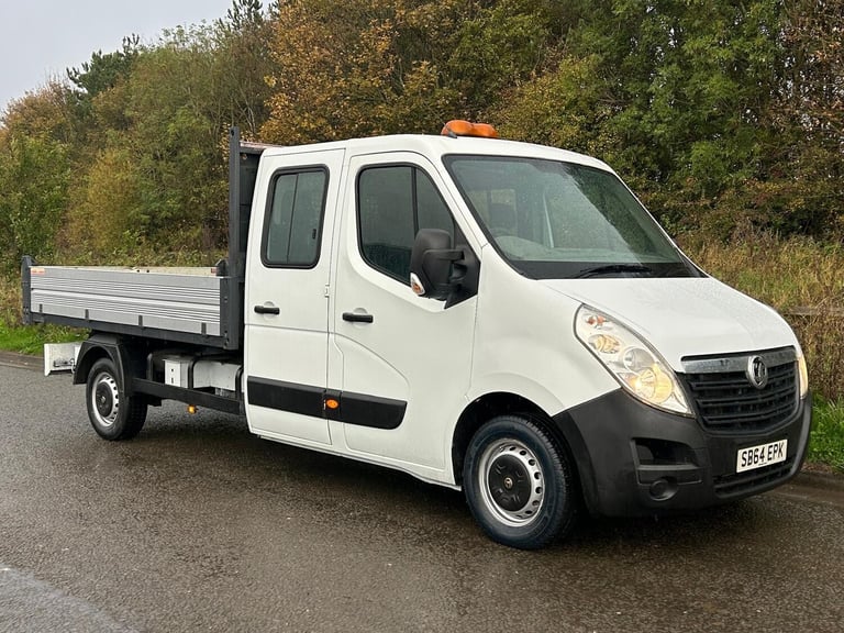 2014 (64) VAUXHALL MOVANO F3500 L3H1 LWB 2.3 CDTI DOUBLE CAB TIPPER