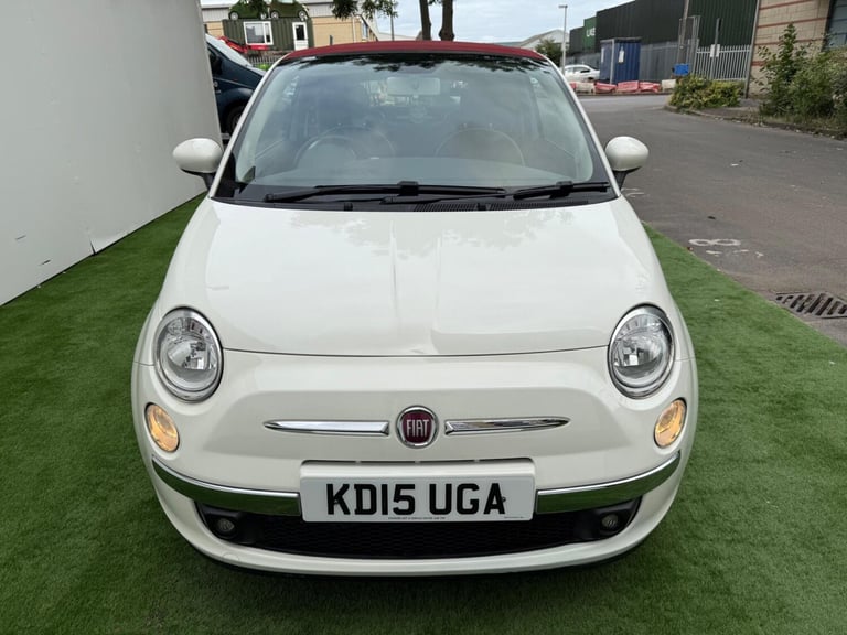 2015 Fiat 500 0.9 TwinAir Lounge 2dr Dualogic CONVERTIBLE PETROL Automatic