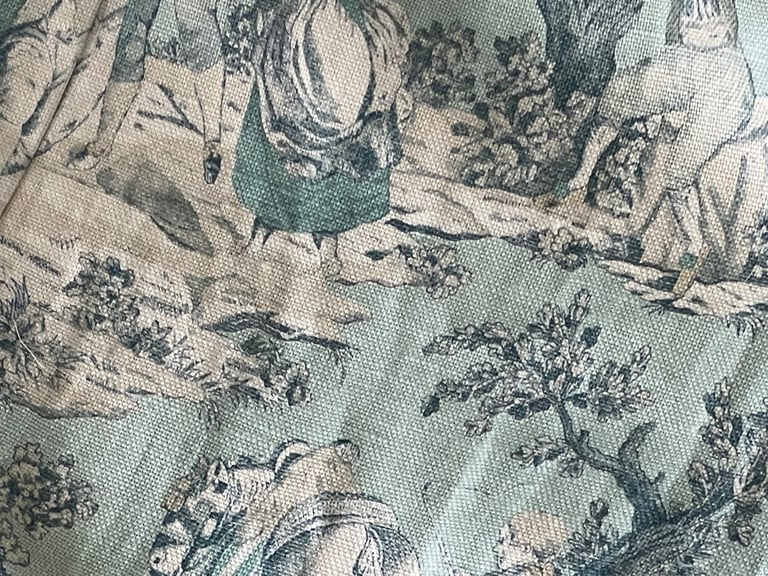 SHEILA COOMBS COLLECTION "Eliot" - Toile heavy  linen curtains bespoke 
