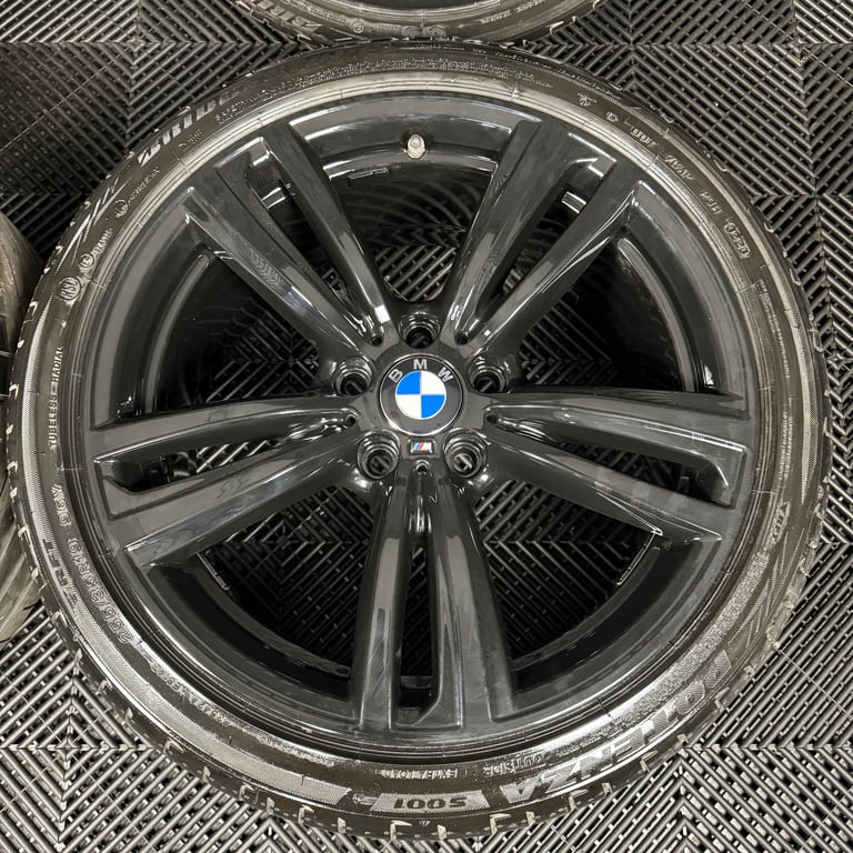 19" GENUINE BMW 3 SERIES 442 BLACK M SPORT F30 F31 F32 E90 ALLOY WHEELS TYRES
