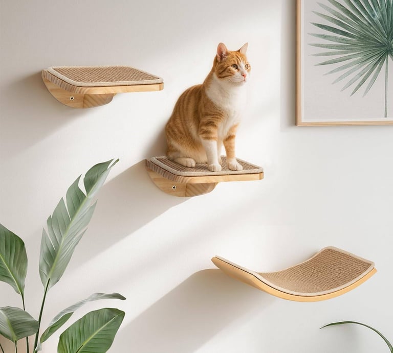 image for new in packaging - Cat Climbing Frame Set with Scratching Mat