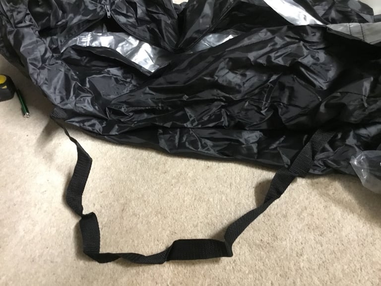 image for 2 x Very Large Black Storage Bags with Zip & Carry Handles  -New