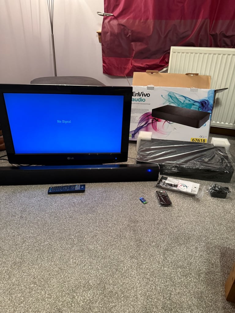 image for LG 26” TV including EnVivo Bluetooth Soundstage and Soundbar