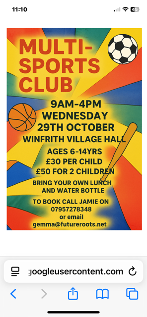 Half Term sports club