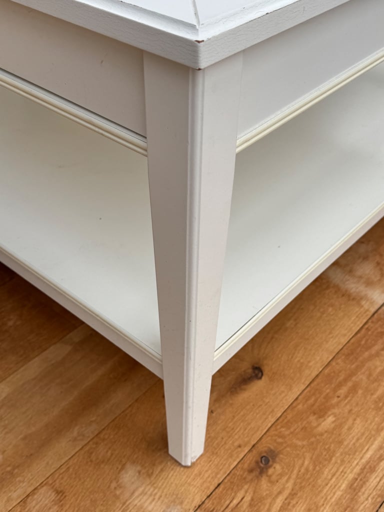 IKEA Liatorp coffee table white square with drawer