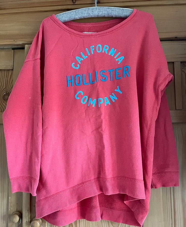 Hollister red jumper cheap