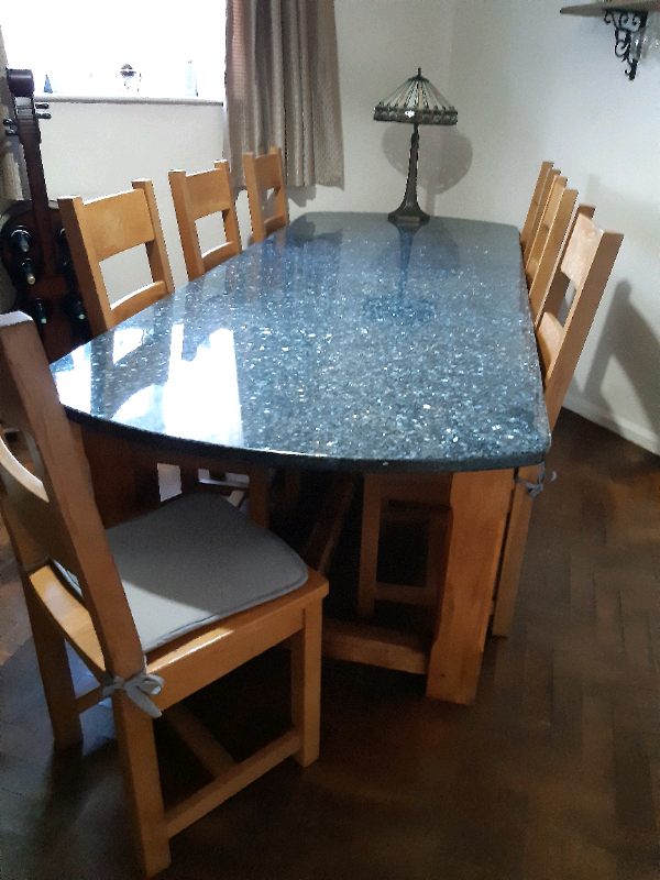 Granite table and chairs hotsell
