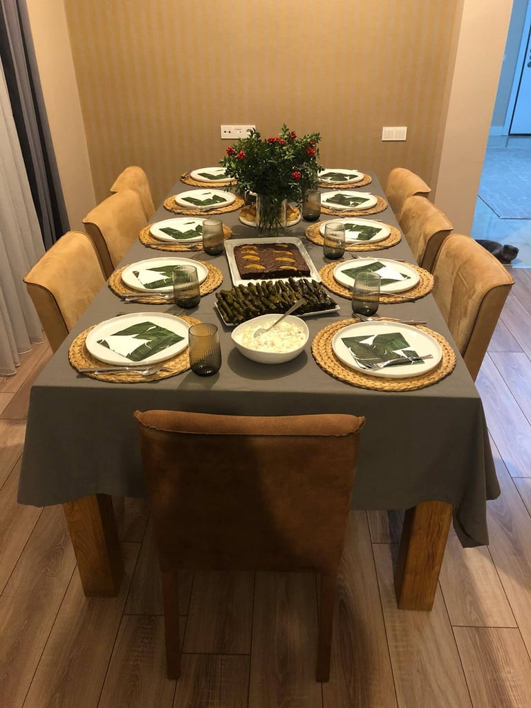 10-Seater Teak Dining Table & 8 chairs
