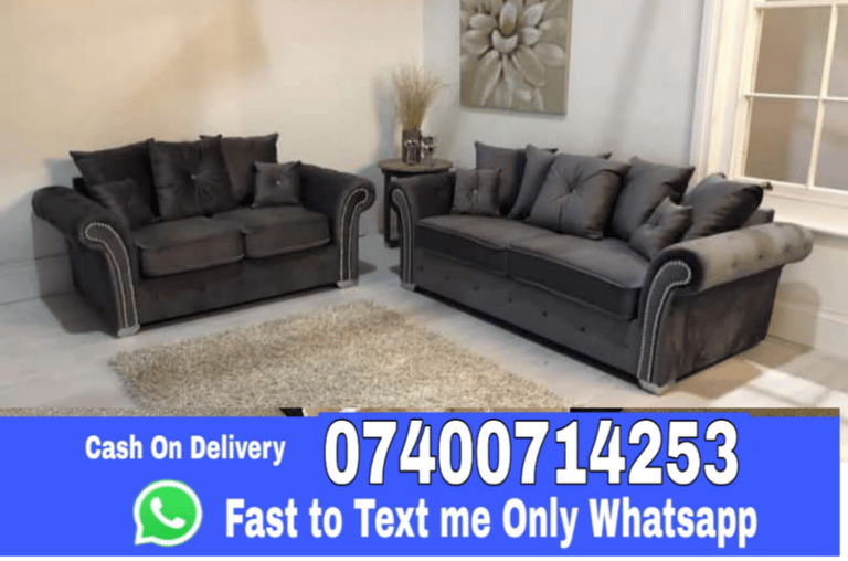 Ashwin Sofas - High Quality Plush Velvet Corner & 3+2 Seater Sofa -- Fast reply me whats app