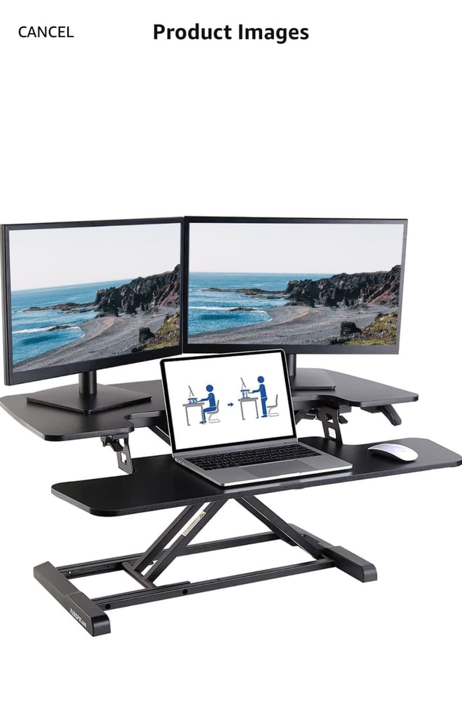 Height adjustable computer desk