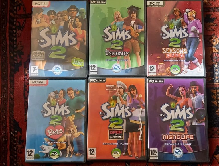 PC Sims 2 and expansion packs