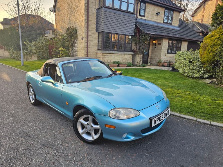 ★MAZDA MX-5 1.8-vvt ★50,000 MILES! STUNNING EXAMPLE! RARE CRYSTAL BLUE COLOUR MX5 ROADSTER 146BHP 