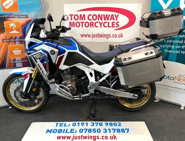 HONDA CRF1100 AFRICA TWIN ADVENTURE SPORT, 2020(69), 2 OWNERS, 28,679 MILES, FSH