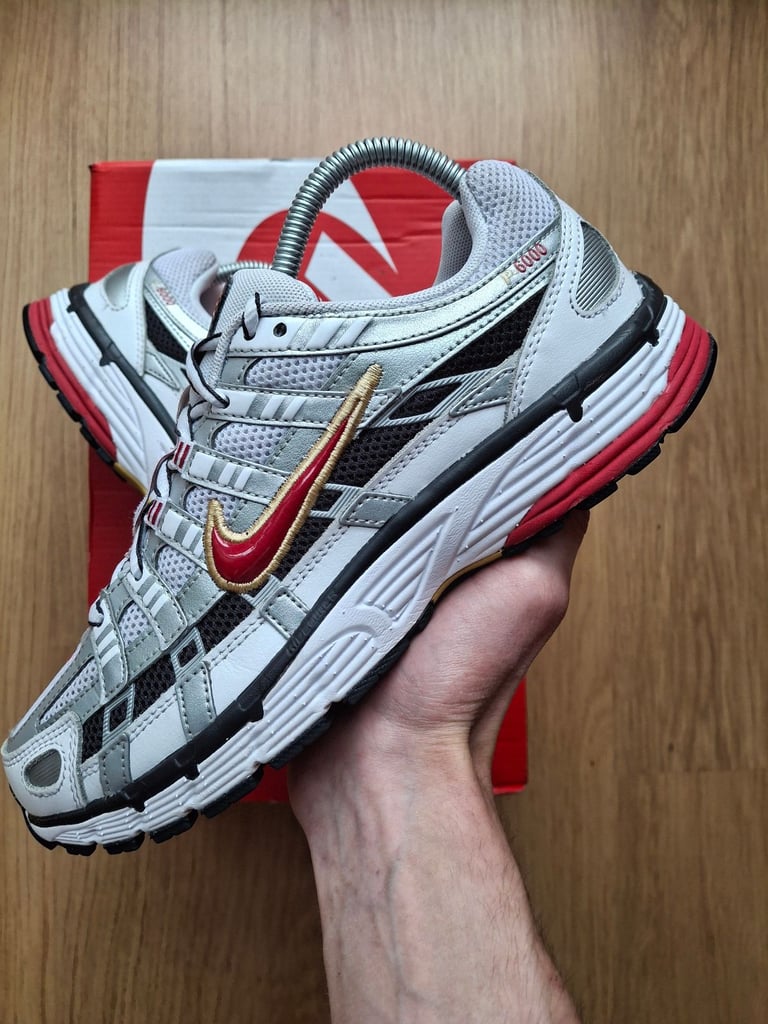 Nike p6000 white/varsity red UK5