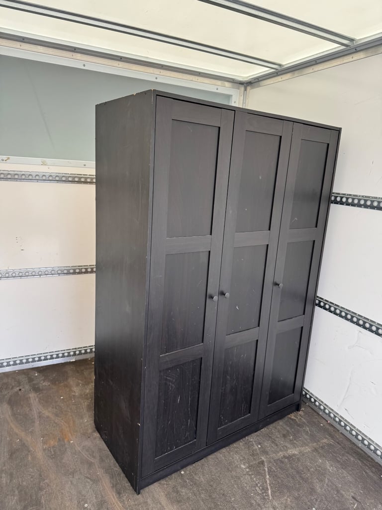 Ikea black wardrobe 