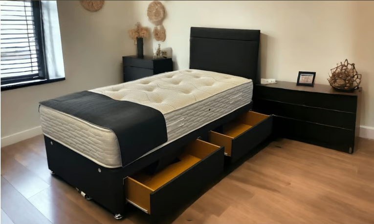 image for 🔷Elegant Divan Bed with Storage and Mattress – Designed for Luxury and Lasting Durability🔷