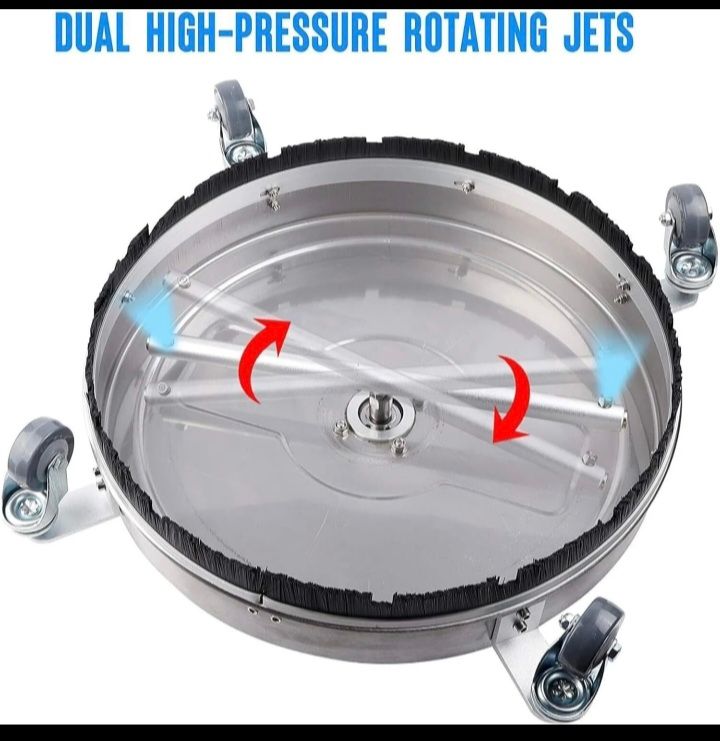 1/4 4000 psi Stainless Steel Pressure Washer surface patio rotary jet Wheels 14 inch quick connect