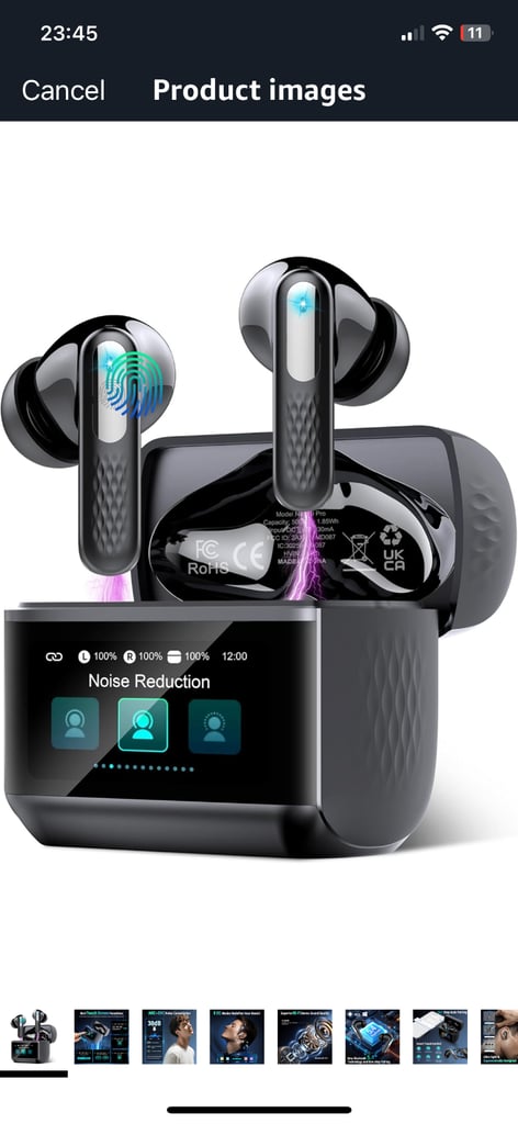 image for Earbuds Wireless Bluetooth 5.4 Brand New Boxed Black 