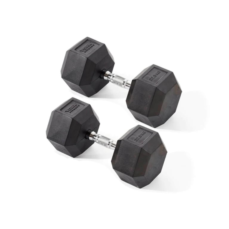 image for York fitness 2x22.5kg Dumbbells 