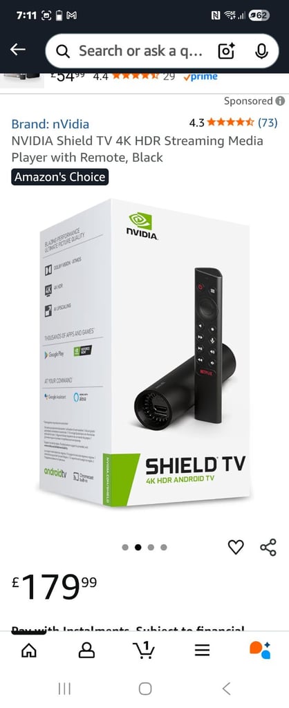 Nyvida sheild 4k streaming stick 