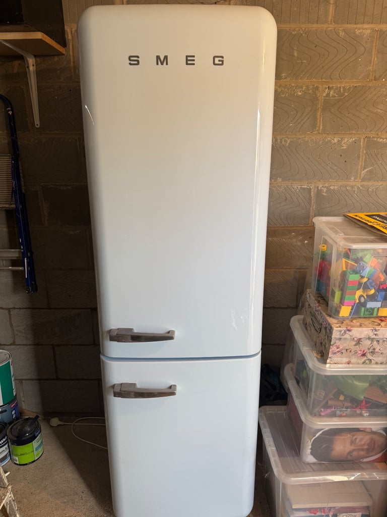 SMEG blue fridge freezer 