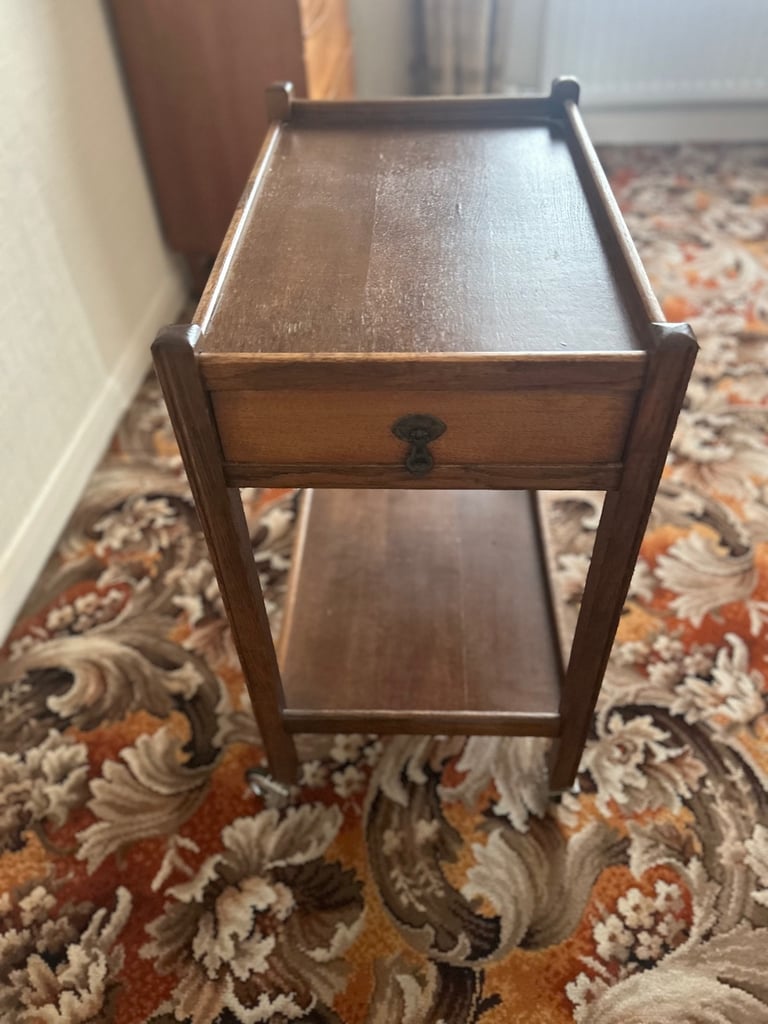image for Vintage wooden hostess trolley