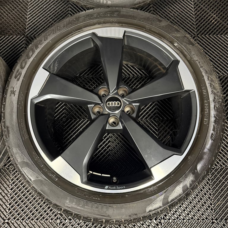 20'' GENUINE AUDI Q5 S LINE ROTOR BLACK EDITION ALLOY WHEELS ALLOYS TYRES