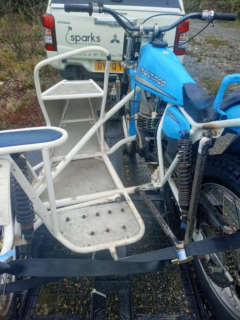 Trials bike sidecar, Bultaco 350 trials bike and sidecar 