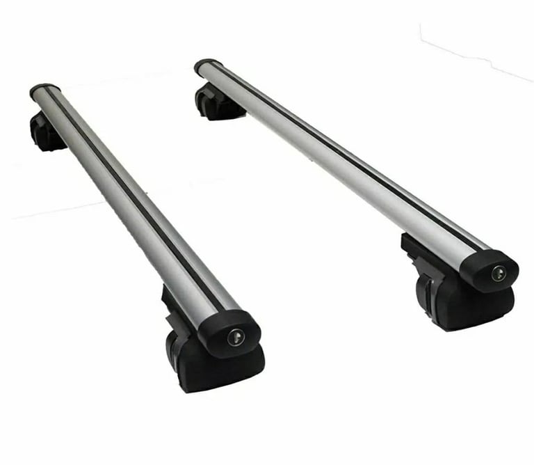 image for SUMMIT Universal Aluminium Roof Bars 75kg- Lockable - New WITH DAMAGE - One Locking Mechanism Broken