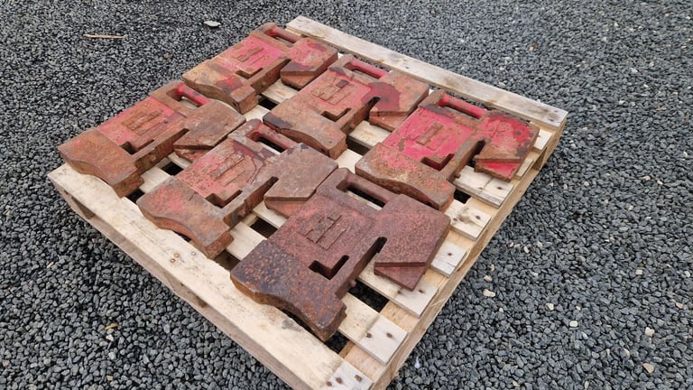 6 x international tractor front weights 