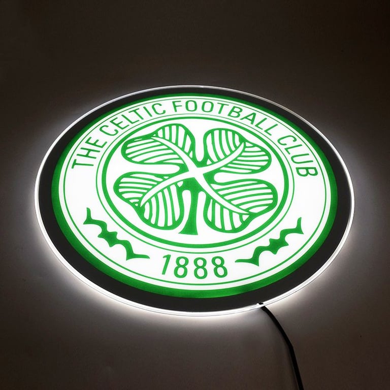 Celtic Football Club Sign LED Light Up Panel | Football | Celtic | Light Up Panel | Signage