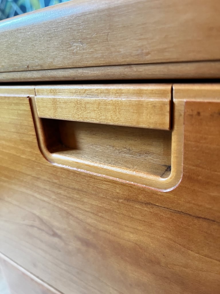 Vintage Mid-Century Chest of Drawers in light Teak