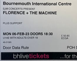 1 Florence & The Machine Ticket 