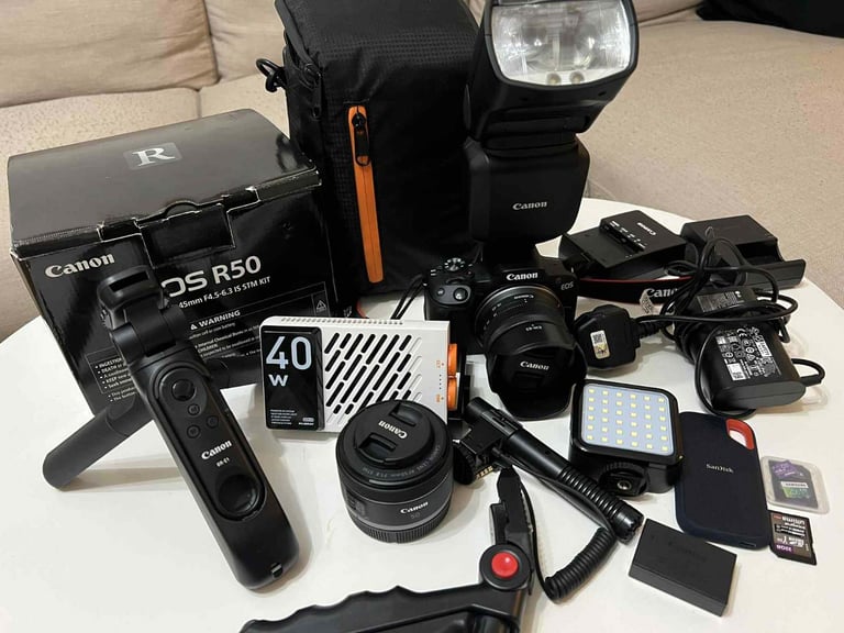 image for Canon R50 Bundle + Accessories – Perfect Photography Business Kit!