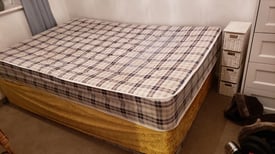 Double Divan Bed with drawer 