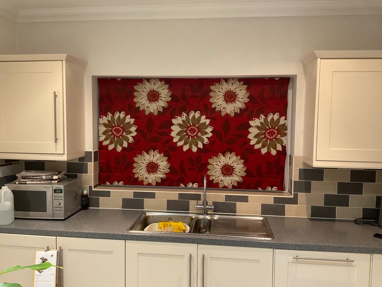 image for Patterned fabric Roman Blind