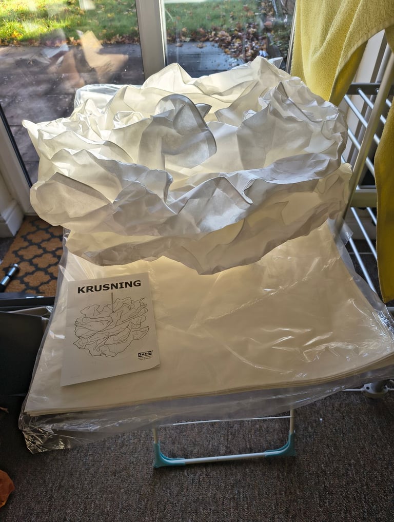 Two IKEA KRUSNING Light Shades