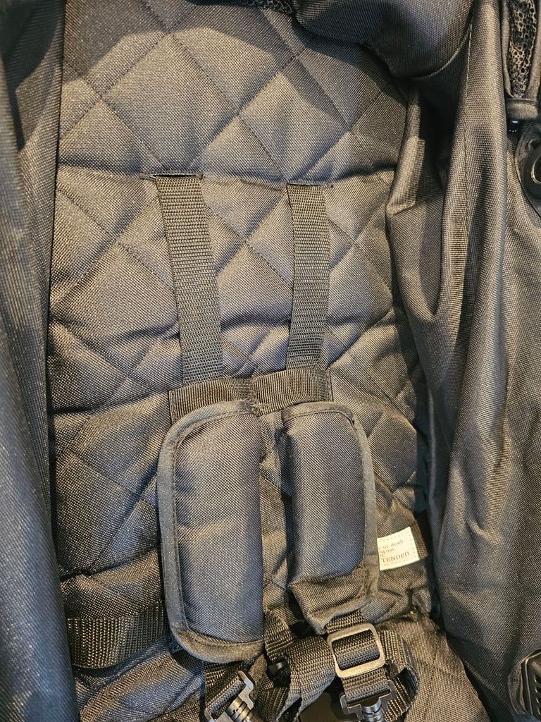 Ickle Bubba Venus Prime Double Stroller Pram with Bassinet Black