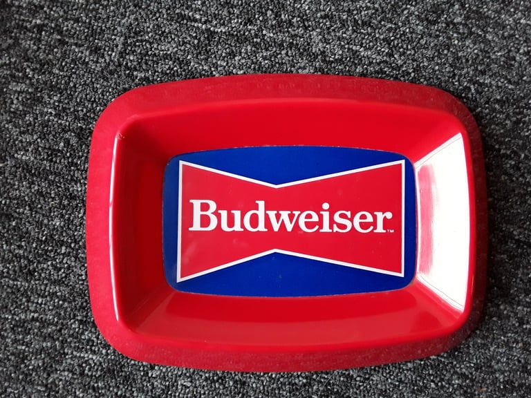 Vintage, new, unused. Budweiser ashtray.