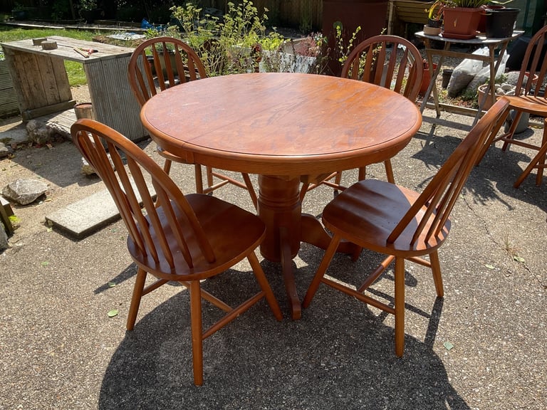 image for Table and six chairs