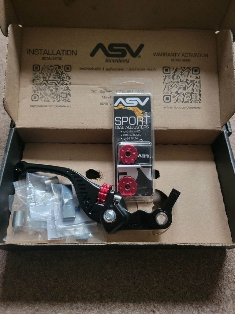 image for ASV short brake & clutch levers 