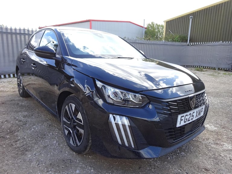 2025 25 REG PEUGEOT 208 ALLURE PURETECH DAMAGED REPAIRABLE SALVAGE